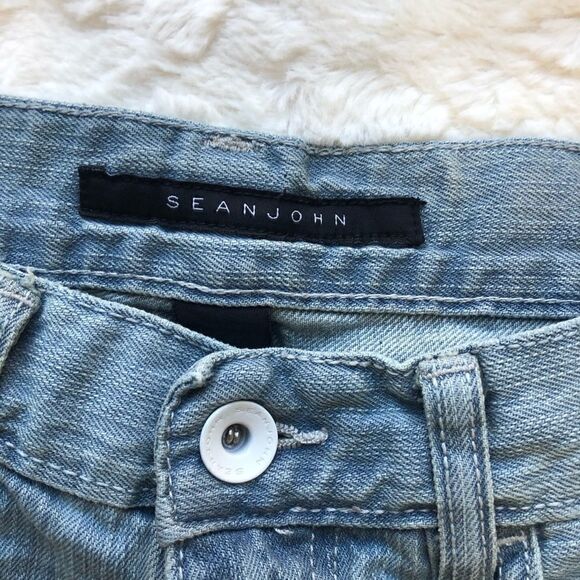 Sean John Light Wash Denim Short - Men’s 32 - Picture 5 of 6